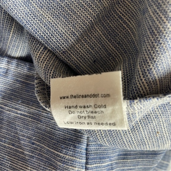 Line + Dot Rey Tied Mini Dress Midnight Blue 30232. - Picture 6 of 7